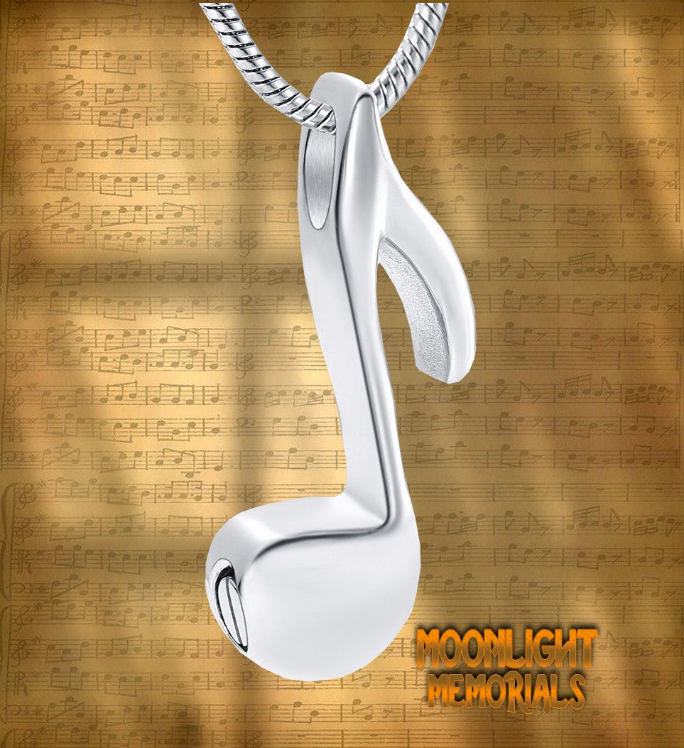 Music urn store necklace