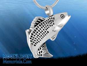 Fish Urn Cremation Necklace