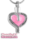 You Hold My Heart Forever Cremation Urn Keepsake Ashes Memorial Necklace