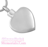 I Love You Heart Enamel Heart Urn Cremation Necklace