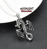 Dragon Urn Cremation Pendant Ashes Holder Memorial Necklace