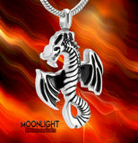 Dragon Urn Cremation Pendant Ashes Holder Memorial Necklace