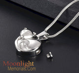 Kitty Sleeping Cat Pet Urn Cremation Necklace