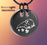 Puppy Sleeping Dog Pet Urn Cremation Necklace