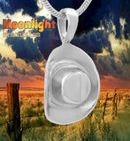 Cowboy Hat Urn Cremation Necklace