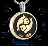 Horoscope Constellations Cremation Urn Ashes Holder Memorial Necklace