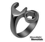 Copy of New Cross Embossed Cremation Ash Urn Memorial Keepsake Ring