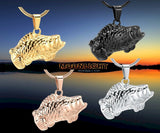 Bass Fish Urn Cremation Necklace