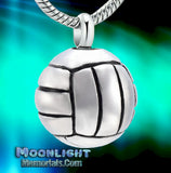 Volleyball Urn Cremation Pendant Ash Holder Memorial Necklace