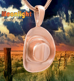 Cowboy Hat Urn Cremation Necklace