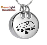 Puppy Sleeping Dog Pet Urn Cremation Necklace