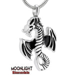 Dragon Urn Cremation Pendant Ashes Holder Memorial Necklace