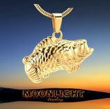 Bass Fish Urn Cremation Necklace