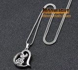 Paw Always Heart Cremation Urn Keepsake Ashes Memorial Necklace