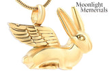 Rabbit Ashes Bunny Urn Cremation Pendant Ashes Holder Memorial Necklace