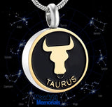 Horoscope Constellations Cremation Urn Ashes Holder Memorial Necklace