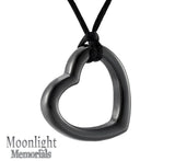 Hollow Heart Urn Cremation Pendant Ash Holder Memorial Necklace