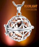 Ball Locket Urn Cremation Pendant Ash Holder Memorial Necklace