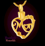 Mom Heart Urn Cremation Necklace