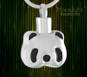 Panda Bear Cremation Urn Keepsake Ashes Necklace