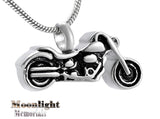 Motorcycle Chopper Urn Cremation Pendant Ashes Holder Memorial Necklace