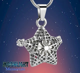 Star Locket Cremation Urn Keepsake Ashes Necklace