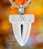 Acorn Nut Urn Cremation Pendant Ash Holder Memorial Necklace