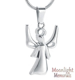 Angel Halo Wing Urn Cremation Necklace