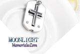 Cross You Are Always In My Heart Tag Urn Cremation Necklace