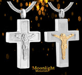 Jesus on the Cross Classic Urn Cremation Necklace