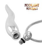 Horn Stainless Steel Urn Cremation Pendant Ash Holder Memorial Necklace