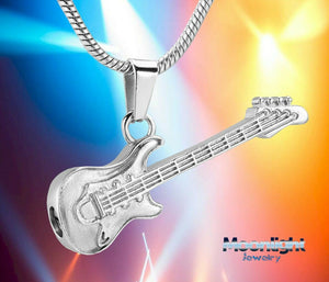 Electric Guitar Music Urn Cremation Necklace