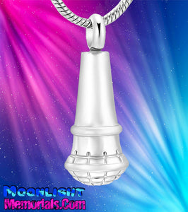 Microphone Music Musical Urn Cremation Necklace