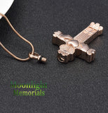 Cross Irish Claddagh Hand Heart Urn Cremation Pendant Ash Holder Memorial Necklace