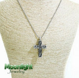 Celtic Cross Irish Cremation Urn Keepsake Ashes Memorial Necklace