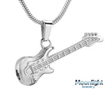 Electric Guitar Music Urn Cremation Necklace