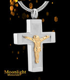 Jesus on the Cross Classic Urn Cremation Necklace