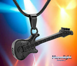 Electric Guitar Music Urn Cremation Necklace