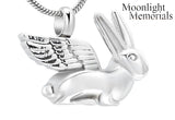 Rabbit Ashes Bunny Urn Cremation Pendant Ashes Holder Memorial Necklace