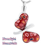 Butterfly Colorful Urn Cremation Pendant Ash Holder Memorial Necklace