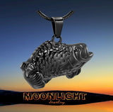 Bass Fish Urn Cremation Necklace