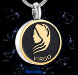 Horoscope Constellations Cremation Urn Ashes Holder Memorial Necklace