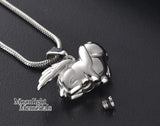 Rabbit Ashes Bunny Urn Cremation Pendant Ashes Holder Memorial Necklace