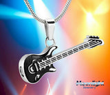 Electric Guitar Music Urn Cremation Necklace