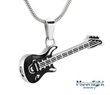 Electric Guitar Music Urn Cremation Necklace