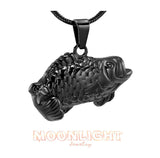 Bass Fish Urn Cremation Necklace