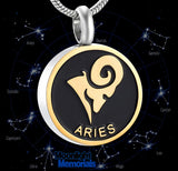 Horoscope Constellations Cremation Urn Ashes Holder Memorial Necklace