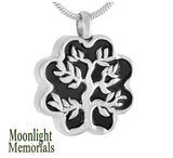 Tree Stainless Steel Urn Cremation Pendant Ashes Holder Memorial Necklace