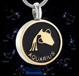 Horoscope Constellations Cremation Urn Ashes Holder Memorial Necklace