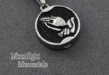 Praying Hands Urn Cremation Pendant Ash Holder Memorial Necklace